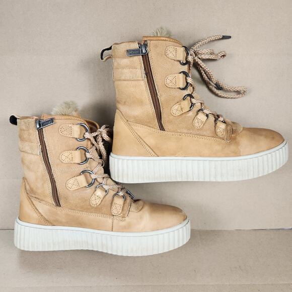 Pajar Cade Waterproof Insulated Winter Boots Women’s SZ 9 (EU 40) Tan Leather - Picture 12 of 15